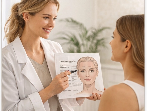 provider consultation for first neurotoxin treatment at Restorative Wellness Medical Spa